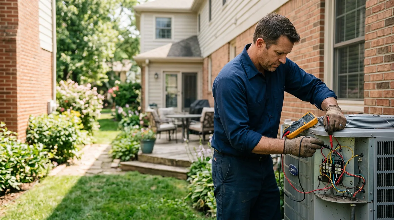 HVAC technician working near Pocono Lake, PA